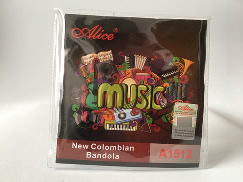 Encordado Alice A1512 Nueva Bandola Colombiana  12 Cuerdas