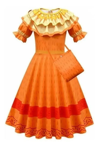 .. Lazhu Encanto Madrigal Disfraz Niñas Encanto Princesa Vestido+