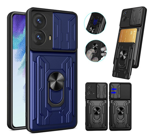 Capa Case Anti Impacto Ring Luxo Para Motorola Moto G73 5g