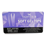 Soft Gel Tips Fada Color Bailarina - Alongamento De Unha 440