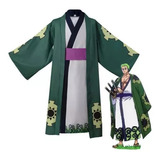 Disfraz De Kimono Roronoa Zoro De Una Pieza Para Cosplay Par