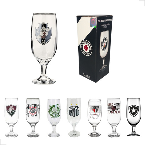 Copo Taça De Cerveja Chopp 300ml Times De Futebol Licenciado