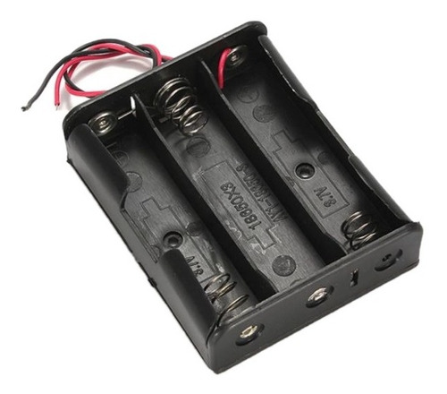 Portapilas 3 Baterias 18650 Holder Con Cable Robotica Ubot