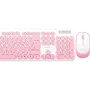 Combo Inalámbrico Teclado Mouse Usb 2.0 Noga S5800 Mouse Rosa Teclado Rosa
