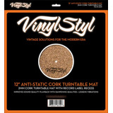 Slip Mat De Corcho Antiestático Para Tornamesas Musicovinyl Color Beige