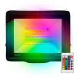 Reflector Led 50w Rgb Gadnic Exterior Con Control Remoto