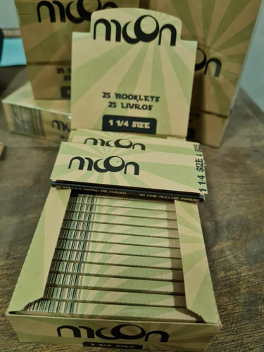 Caja Papel Moon Brown Sin Blanquear - Papelillos 1 1/4 X25u