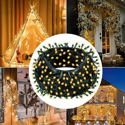 Serie Luces Navidad Arbol Navideña 200 Led 20m Cable Verde | MercadoLibre