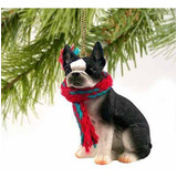 1 Boston Terrier X En Miniatura Ornamento Perro.