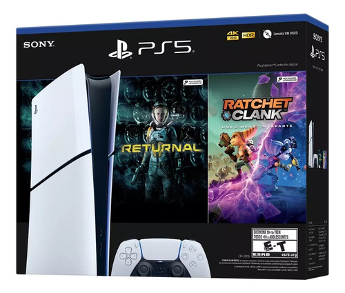 Sony Playstation 5 Slim 1tb Digital + 2 Juegos