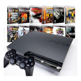 Sony Playstation 3 Slim Ps3 Completo, C/ Games 