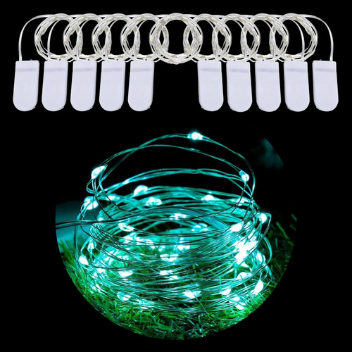 Combo Luces Microled Chata Luz Alambre X10 Unidades Deco