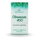Chromium 400 L-carnitina Y Cromo 60 Cápsulas Zen Natura Sabor Sin Sabor