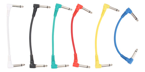 Paquete De 6 Cables De Conexión Para Guitarra De 15 Cm Con R