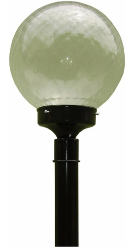 Farol Pie Exterior Jardin Con Poste 2,5mt F1 Globo Opal 25cm