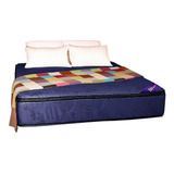 Colchon Queen Size Resorte Doble Pillow 1,90 X 1,60