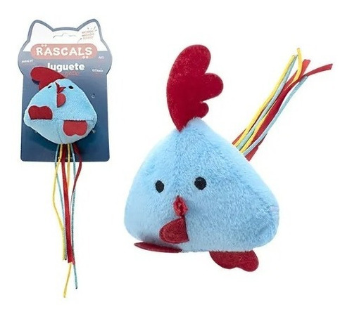 Rascals Juguete Peluche P/ Gato A. Estrés Gallo Pollo Ratón 