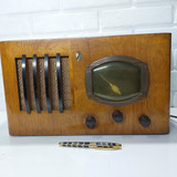 Rádio Antigo Não Funciona Uso Decoração 42x24x22cm 5,5kg