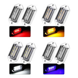 Luces Led Patente Cortesia Trailer X2 Cromadas (colores)