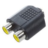 Conector De Adaptador De Fono Hembra De 3,5 Mm A Doble Rca