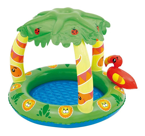 Piscina Inflável Oval Mor 001965 Tropical 45l Multicolor Caixa