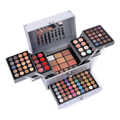 Kit De Maquillaje Completo Charmcode 132 Piezas Con Estuche Expandible, Sombras De Ojos, Labiales, Rubores Y Correctores, Set Profesional De Cosméticos, Idea De Regalo Para Mujer