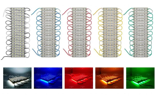 Modulo Led 5050 (40 Piezas) Rojo Azul Ámbar Verde Y Blanco