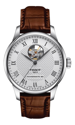 Reloj Hombre Tissot Le Locle Powermatic 80 Open Heart Marrón