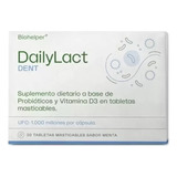 Dailylact Dent Probióticos Previene Problemas Bucales 30 Tab Sabor Menta