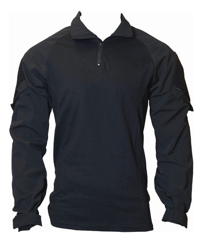 Camisaco Combat Tactico Negro De Trabajo Masculino Alcatraz 