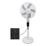 Ventilador Recargable Solar  Luz Led Usb 228f