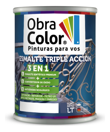 Esmalte Sintetico Convertidor Antioxido 1 Litro Grupo 1