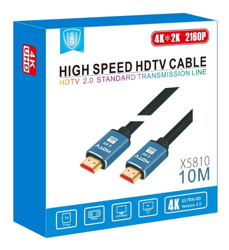 Cable Hdmi 4k/ 10 Metros Hdtv -cable Hdmi 2.0/alta Velocidad