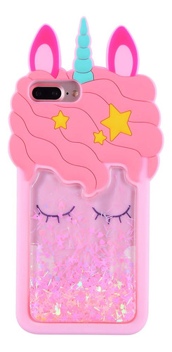 Funda Para iPhone 6 Plus/6s Plus/7 Plus/8 Plus - Unicornio