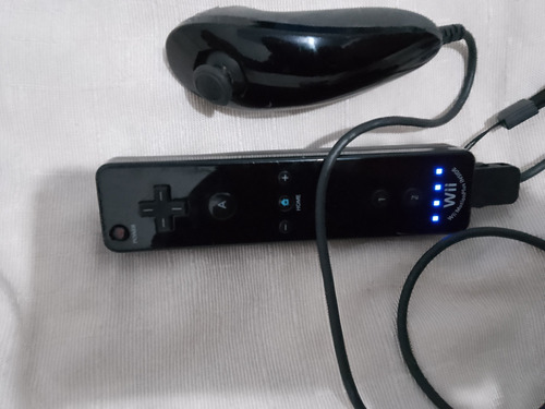Controle Wi-fi Remoto Mais Nunchuck Compatível Nintendo Wii 