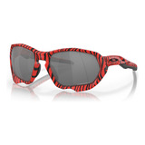 Gafas De Sol Oakley Plazma, Edición Limitada, Color Rojo Tigre, Lente Color Prizm Black