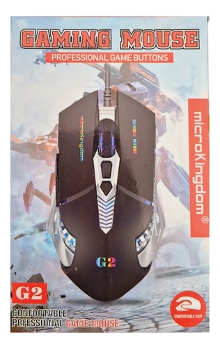 Mouse Gamer Con Cable Usb Luz Rgb Gaming Microkingdom G2