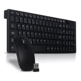 Kit Teclado Mouse Wireless S/fio Ultra Slim 2.4 Ghz K-06 +nf