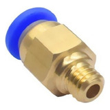 Conector Pneumático Pc4 M6 Impressora 3d Bowden Ptfe Cr10