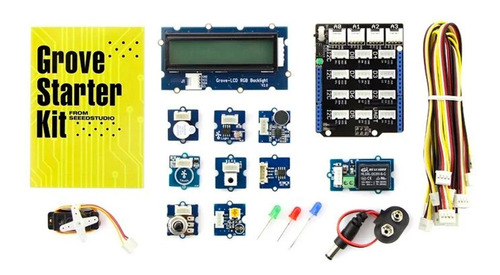 Kit Grove Starter Shield Modulos Servo Sensor Para Arduino