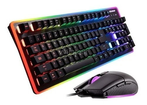 Kit Gamer Teclado Mecánico + Mouse Cougar Deathfire Ex Rgb