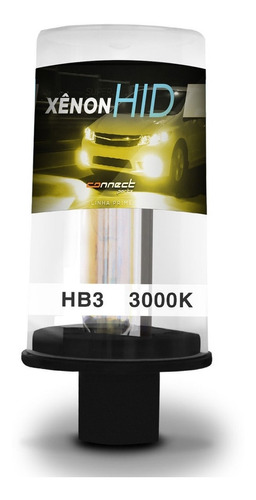 Lâmpada Xênon Hb3 3000k 35w 12v Tonalidade Amarelo Dourado