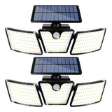 Focos Solares Exteriores Led Con Sensor Movimiento Y 360 Aju