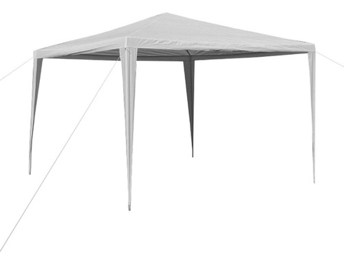 Gazebo D Rafia Toldo Camping Quincho Impermeable Con Estacas Color Blanco