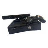 Xbox 360 Slim 4g Preto Com Kinect  Destrav. + Jogos Brinde