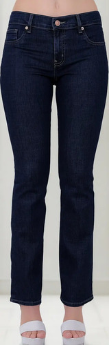 Jeans Mujer Básico Recto Azul Oggi Yess 59105221 | Envío gratis
