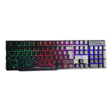 Set Teclado Y Mouse Gamer Rgb Multicolor