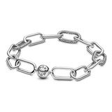 Pulseras Brazalete Con Eslabones - Pand - Plata