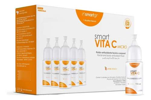Kit 5 Monodoses Smart Vita C Micro Antioxidante 5ml Smart Gr