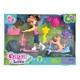 Muñeca Mini Love En Patineta Caja